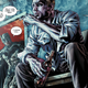 Batman waking up in Constantine’s apartment.